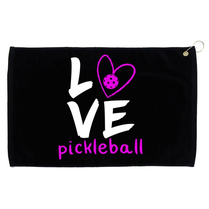 Love Pickleball Grommeted Golf Towel