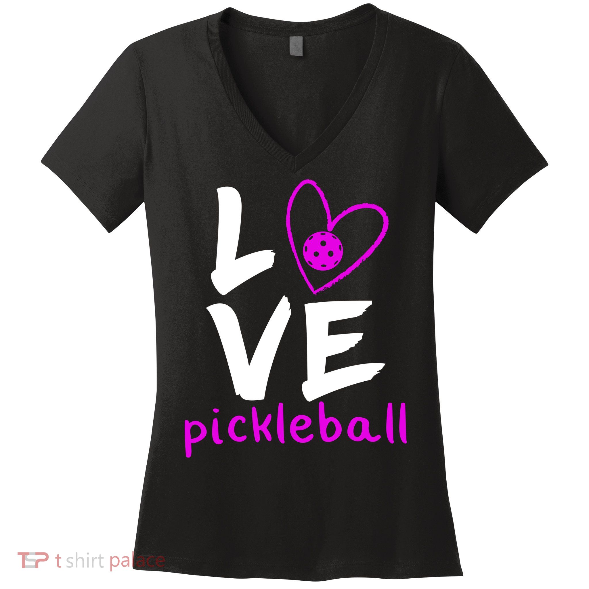 Love Pickleball Women's V-Neck T-Shirt