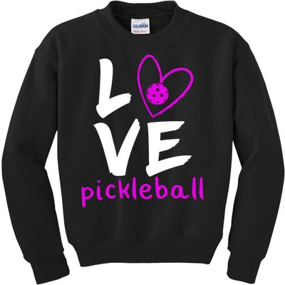 Love Pickleball Kids Sweatshirt