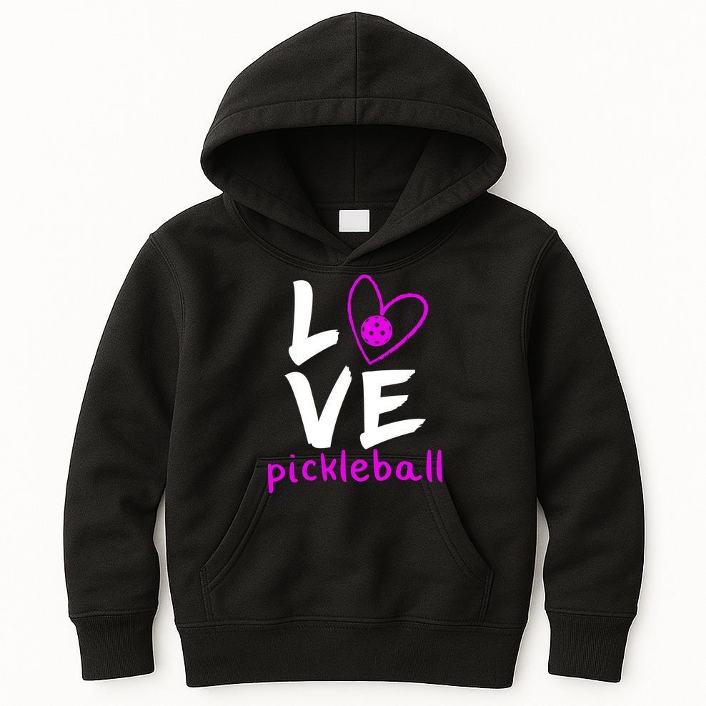 Love Pickleball Kids Hoodie
