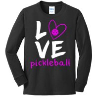 Love Pickleball Kids Long Sleeve Shirt