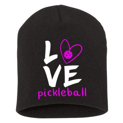 Love Pickleball Short Acrylic Beanie