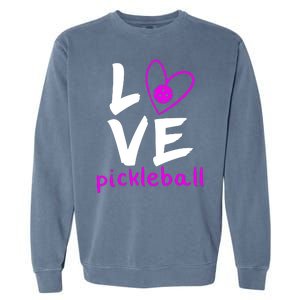 Love Pickleball Garment-Dyed Sweatshirt