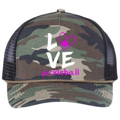 Love Pickleball Retro Rope Trucker Hat Cap