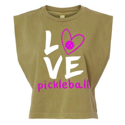 Love Pickleball Garment-Dyed Women's Muscle Tee