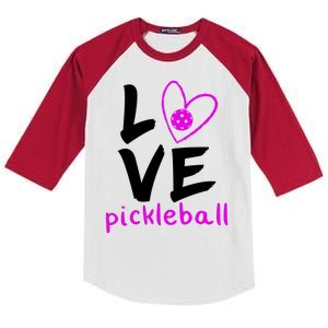 Love Pickleball Kids Colorblock Raglan Jersey