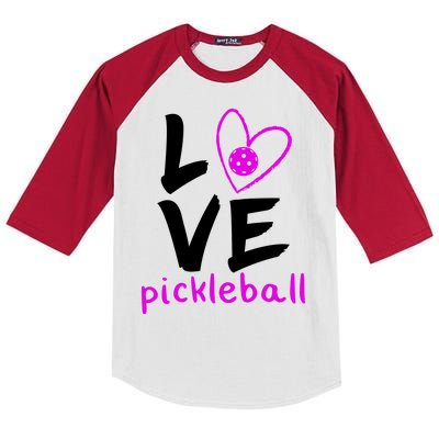 Love Pickleball Kids Colorblock Raglan Jersey