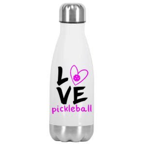 Love Pickleball Stainless Steel Insulated Water Bottle