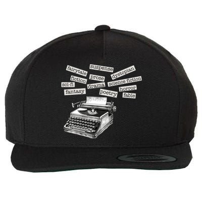 Literature Poetry Lover Gift Wool Snapback Cap