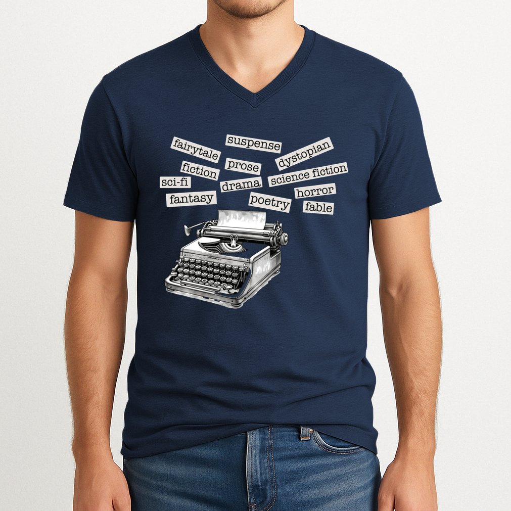Literature Poetry Lover Gift V-Neck T-Shirt
