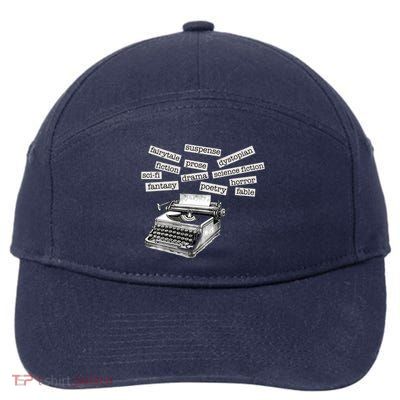 Literature Poetry Lover Gift 7-Panel Snapback Hat