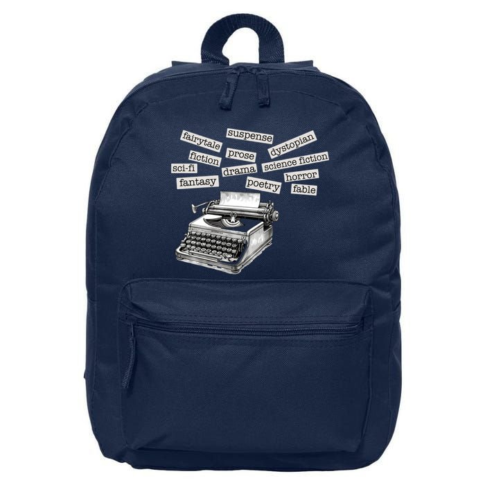 Literature Poetry Lover Gift 16 in Basic Backpack