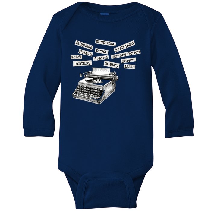 Literature Poetry Lover Gift Baby Long Sleeve Bodysuit