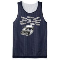 Literature Poetry Lover Gift Mesh Reversible Basketball Jersey Tank