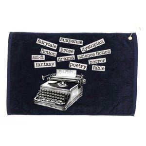 Literature Poetry Lover Gift Grommeted Golf Towel