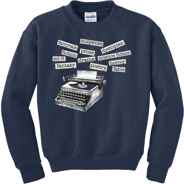 Literature Poetry Lover Gift Kids Sweatshirt