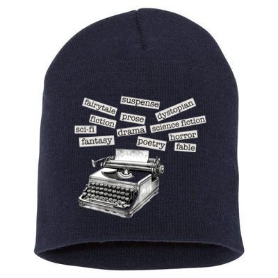 Literature Poetry Lover Gift Short Acrylic Beanie