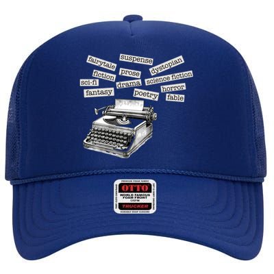 Literature Poetry Lover Gift High Crown Mesh Back Trucker Hat