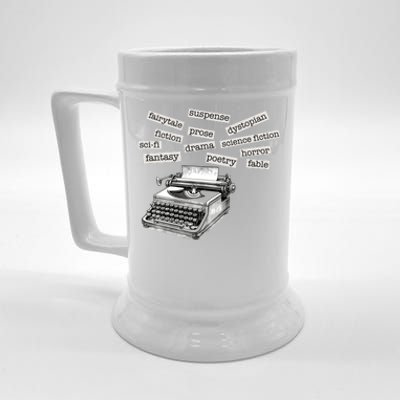 Literature Poetry Lover Gift Beer Stein