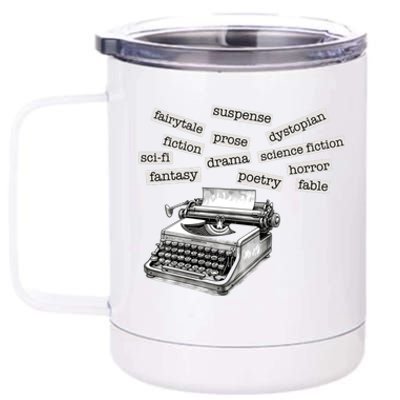 Literature Poetry Lover Gift 12 oz Stainless Steel Tumbler Cup