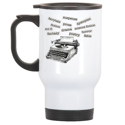 Literature Poetry Lover Gift Stainless Steel Travel Mug