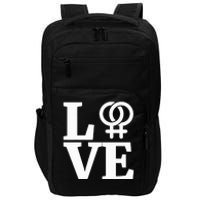 Lesbian Pride Love Gay Lesbian Symbol Impact Tech Backpack