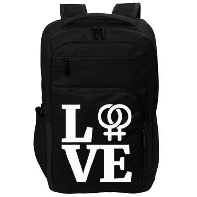 Lesbian Pride Love Gay Lesbian Symbol Impact Tech Backpack