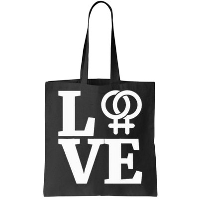 Lesbian Pride Love Gay Lesbian Symbol Tote Bag