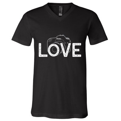 Love Photography V-Neck T-Shirt