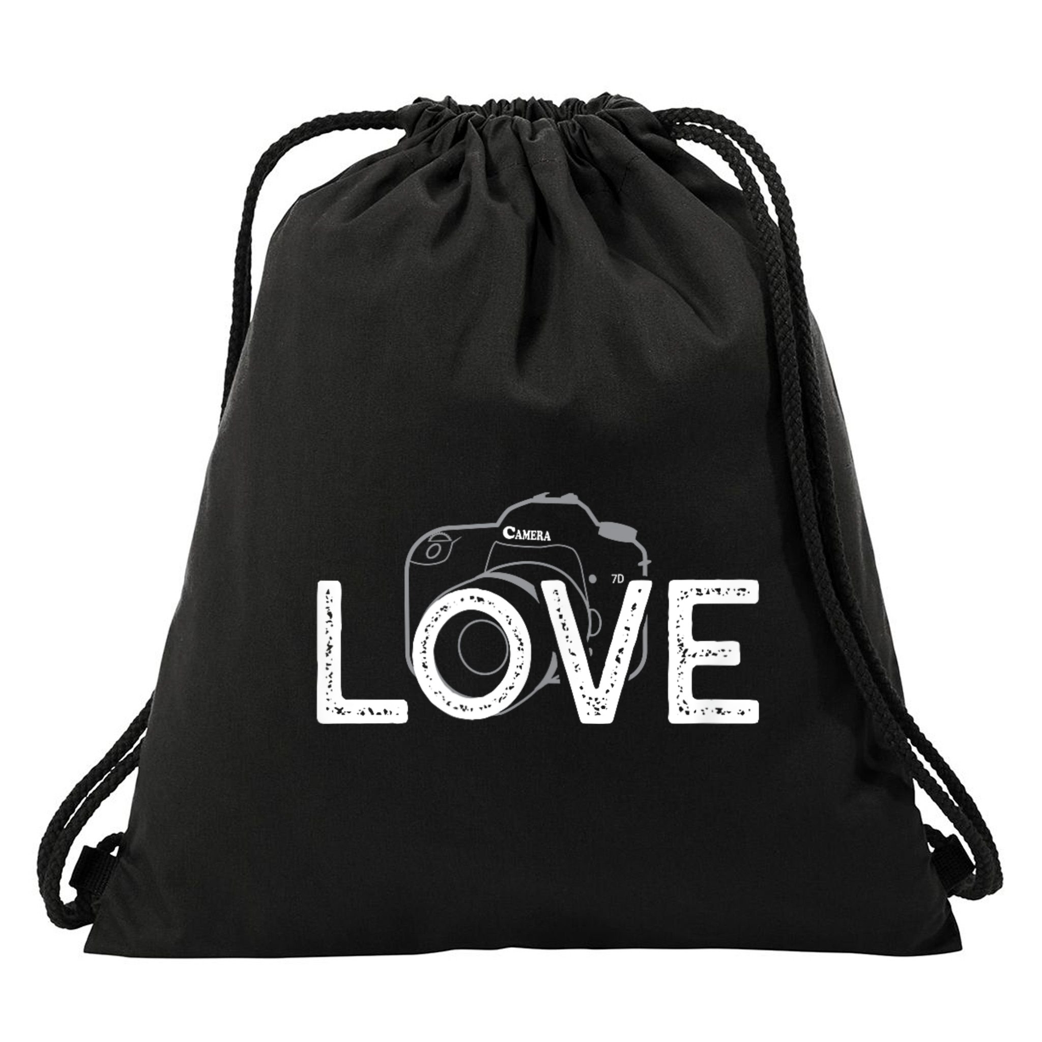 Love Photography Drawstring Bag
