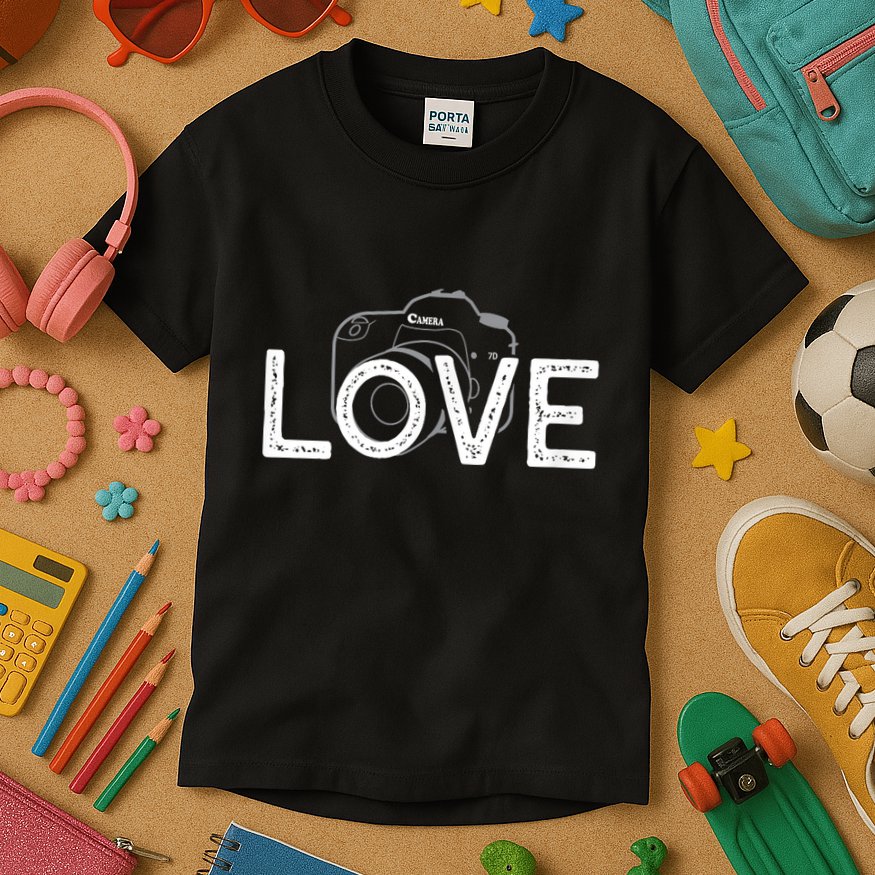 Love Photography Kids T-Shirt