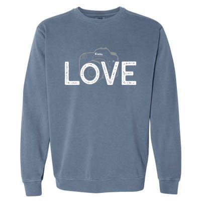 Love Photography Garment-Dyed Sweatshirt