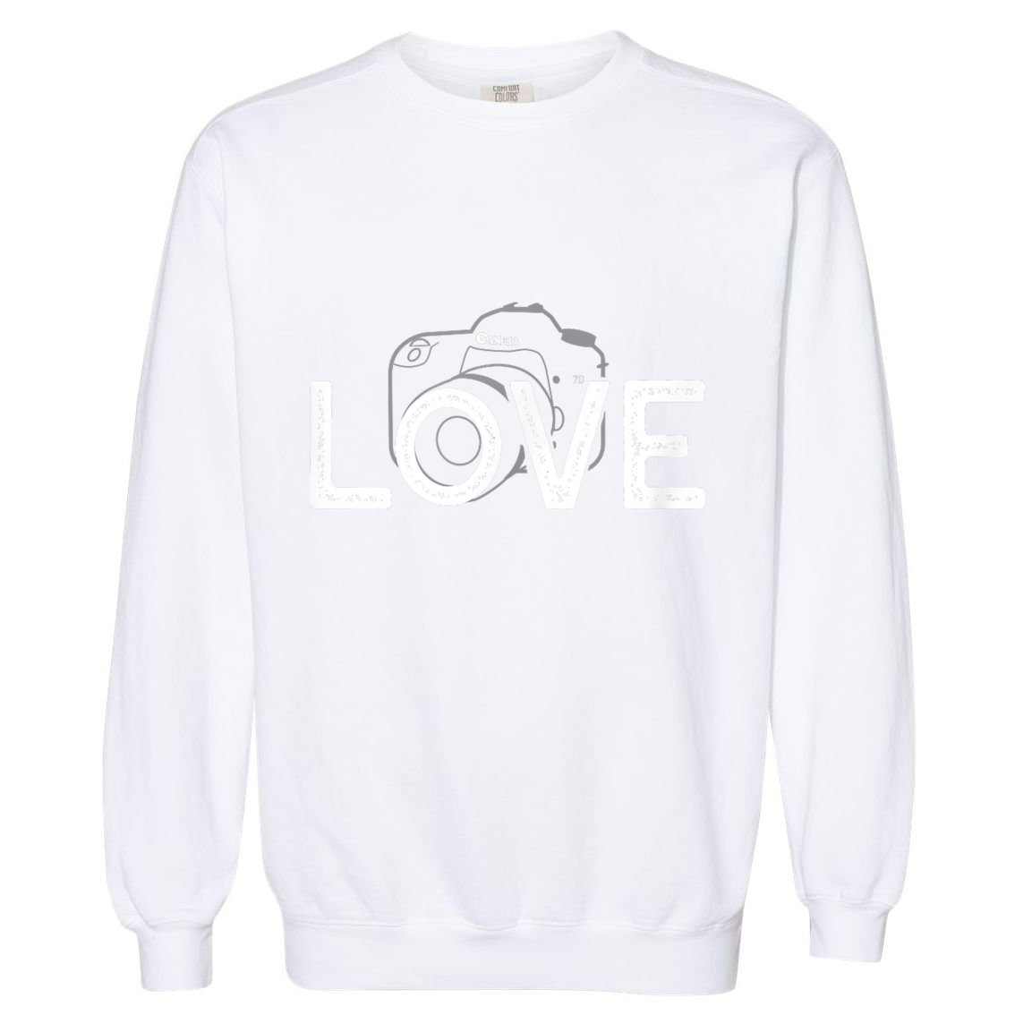 Love Photography Garment-Dyed Sweatshirt