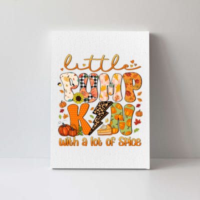 Little Pumpkin Lot Of Spice Funny Halloween Canvas