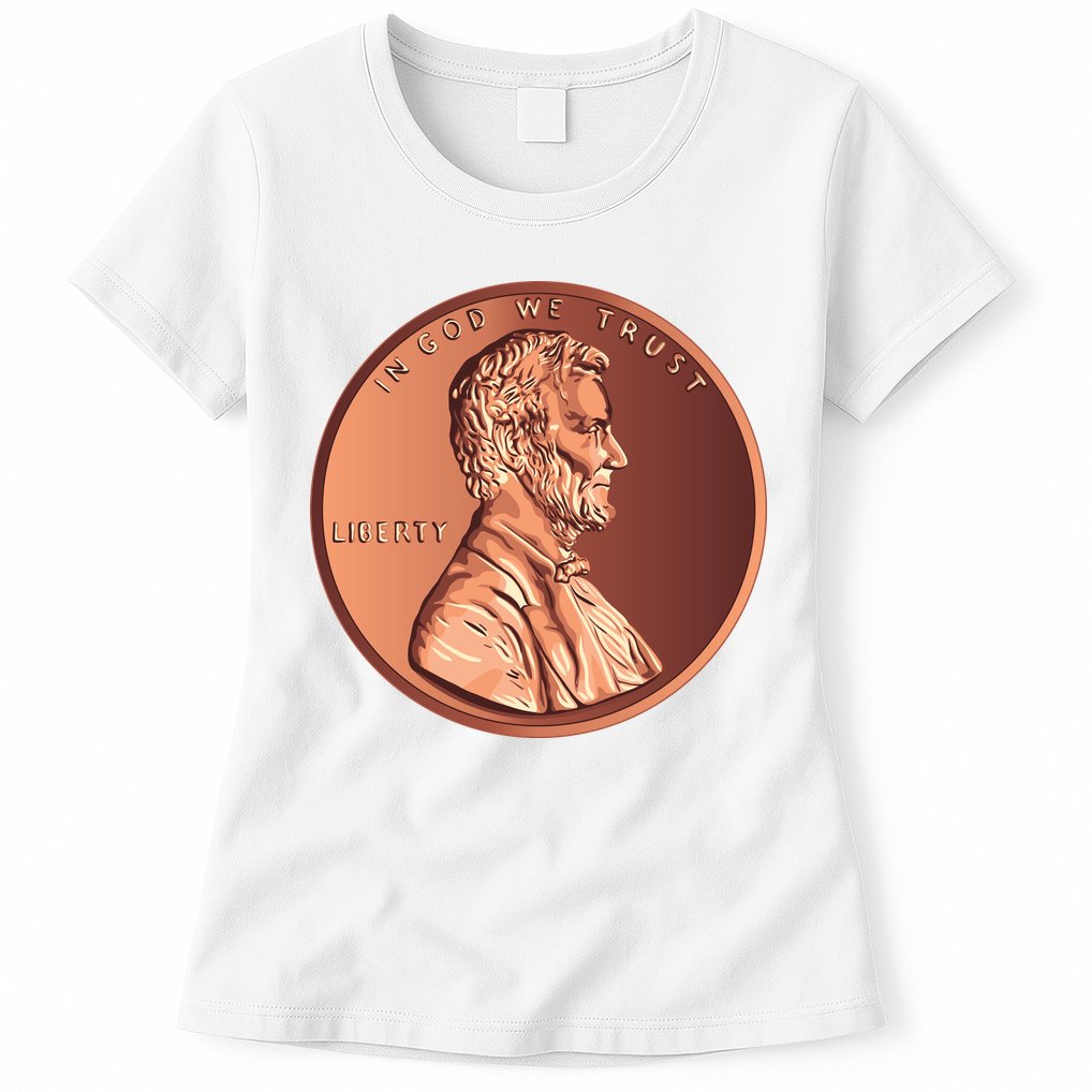 Lincoln Penny Womens T-Shirt