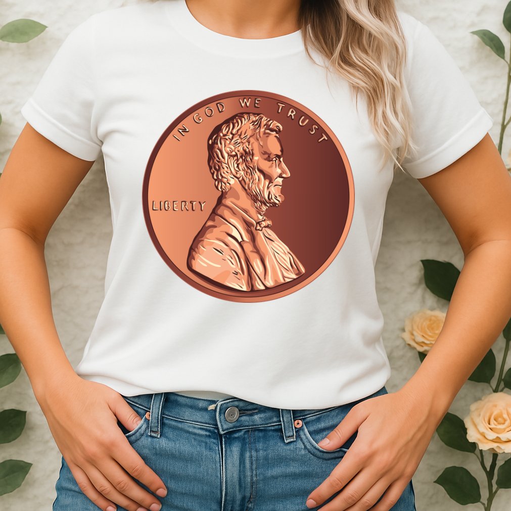 Lincoln Penny Womens T-Shirt