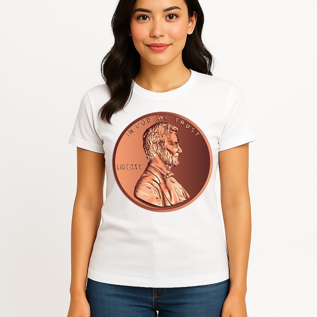 Lincoln Penny Womens T-Shirt