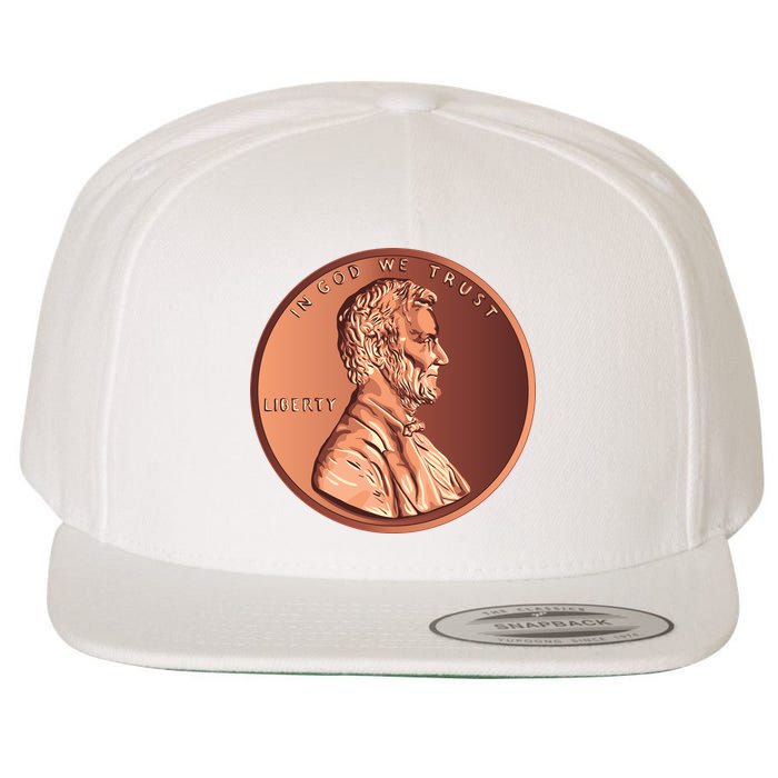 Lincoln Penny Wool Snapback Cap