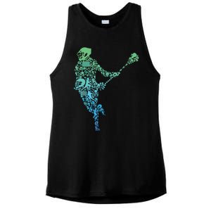 Lacrosse Player Ladies PosiCharge Tri-Blend Wicking Tank