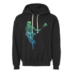 Lacrosse Player Garment-Dyed Fleece Hoodie