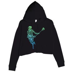 Lacrosse Player Crop Fleece Hoodie