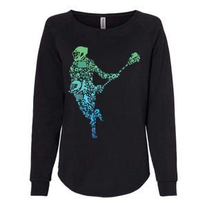 Lacrosse Player Womens California Wash Sweatshirt