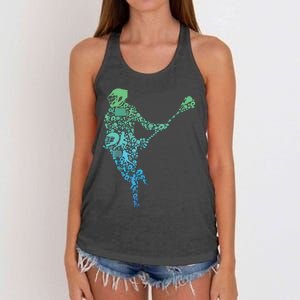 Lacrosse Player Women's Knotted Racerback Tank