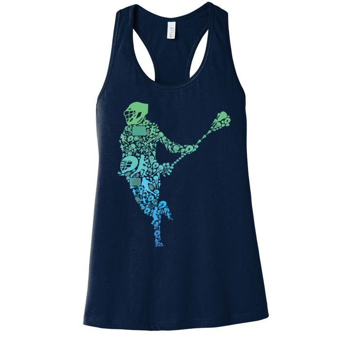 Lacrosse Player Women's Racerback Tank