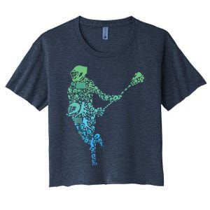 Lacrosse Player Women's Crop Top Tee