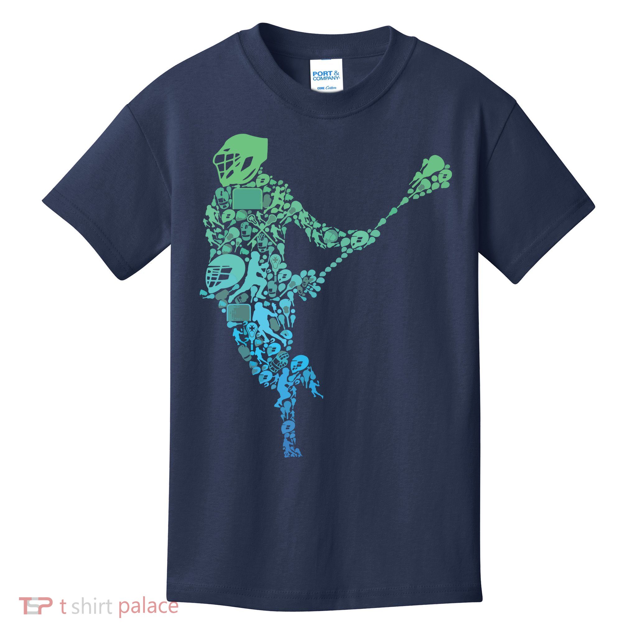 Lacrosse Player Kids T-Shirt