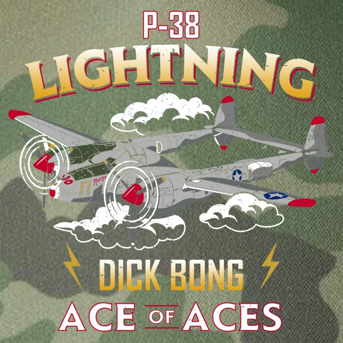 Lockheed P38 Lightning Legacy Tie Dye Trucker Hat