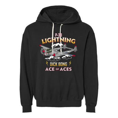 Lockheed P38 Lightning Garment-Dyed Fleece Hoodie