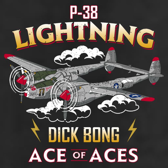 Lockheed P38 Lightning Garment-Dyed Fleece Hoodie