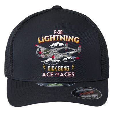 Lockheed P38 Lightning Flexfit Unipanel Trucker Cap